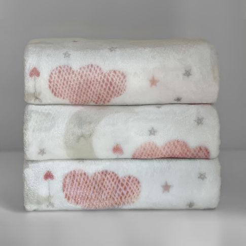 Cobertor Luxo Lua Zilu Rosa - Laço Bebê