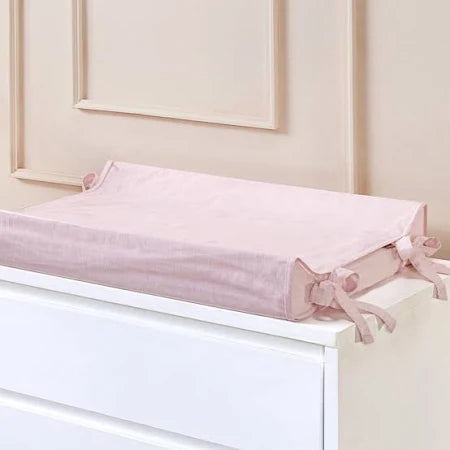Trocador Anatômico Slim Linho Rosa Mescla - Batistela Baby