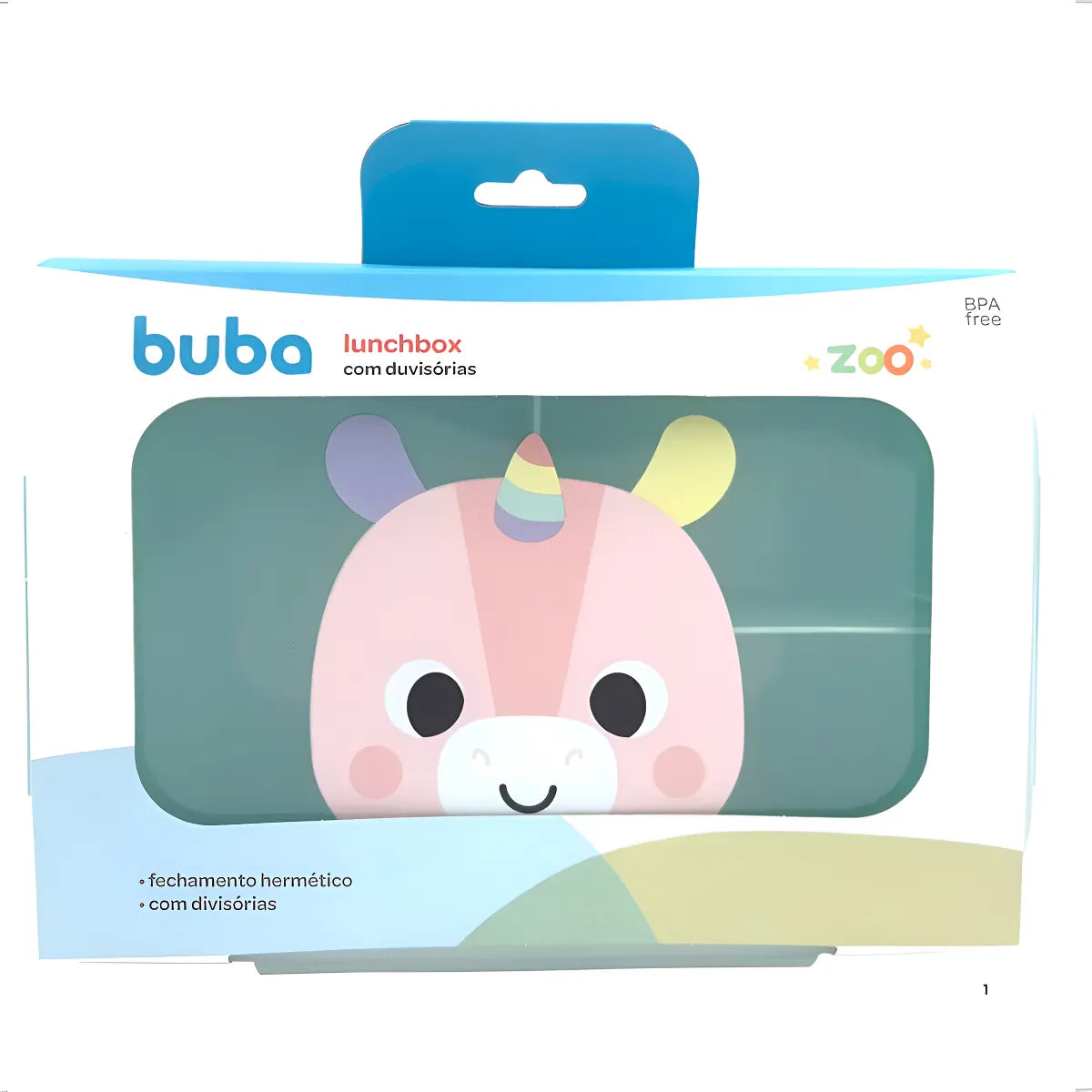 Lunchbox Com Divisórias Unicórnio - Buba