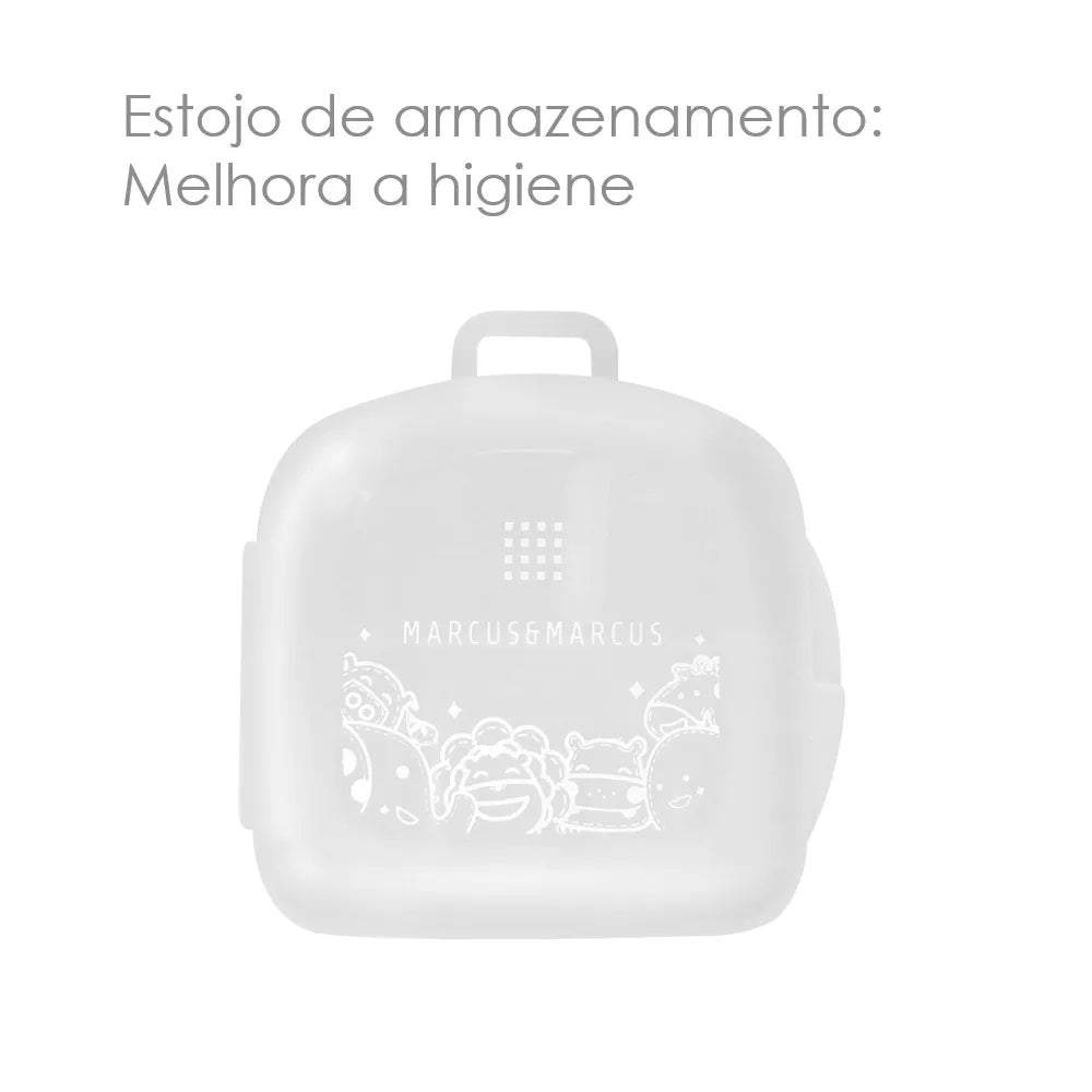 Kit Com 2 Dedeiras Em Silicone Com Caixa Armazenagem -Marcus E Marcus