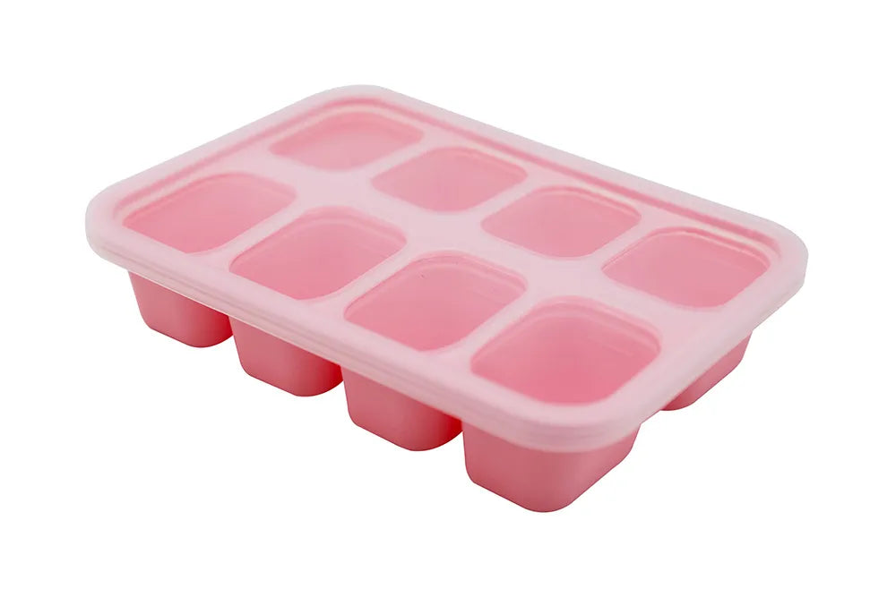 Forma para Congelar com 8 Cubos de 30ml Rosa - Marcus e Marcus