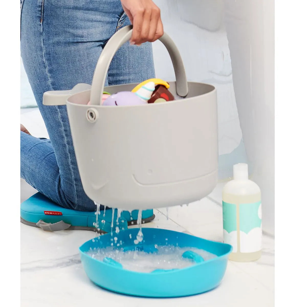 Balde Organizador de Banho Baleia Moby - Skip Hop