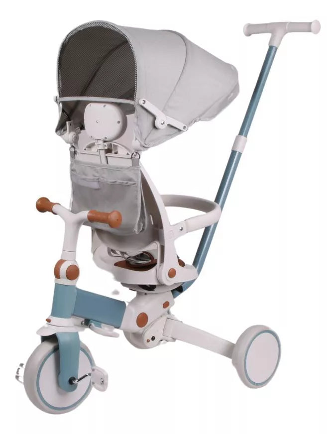 Tricíclo Multifuncional E-lite Trike - Off White/Azul - Premium Baby