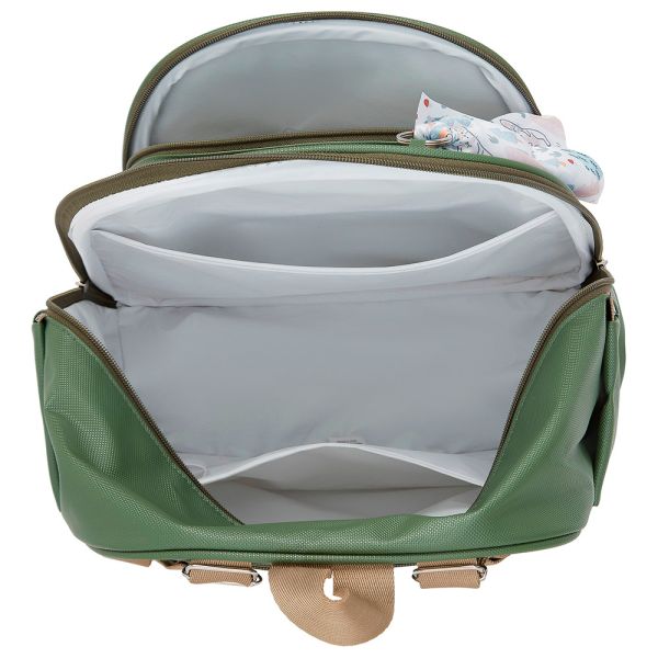 MOCHILA MATERNIDADE TÉRMICA BROTINHO VERDE MUSGO - PIRULITANDO