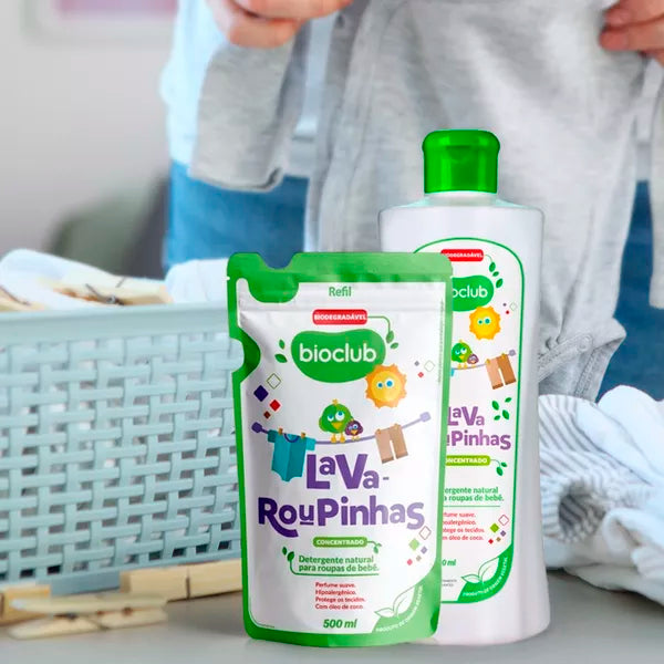 Saches Refil Lava Roupas 500ml - Bioclub