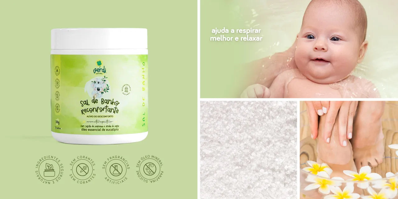 Sal de Banho Reconfortante com Sal de Magnésio - Verdi Natural