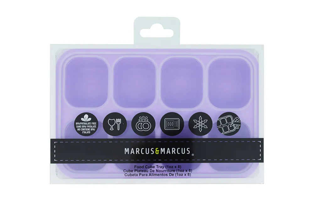 Forma para Congelar com 8 Cubos de 30ml Lilás - Marcus e Marcus