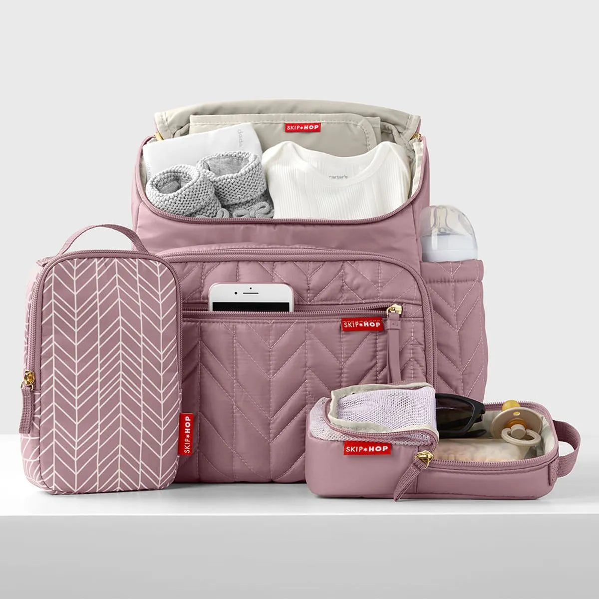 Mochila Maternidade Forma Lilás Rosado - Skip Hop