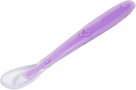 Kit 2 Colheres em Silicone Rosa e Lilás - Buba