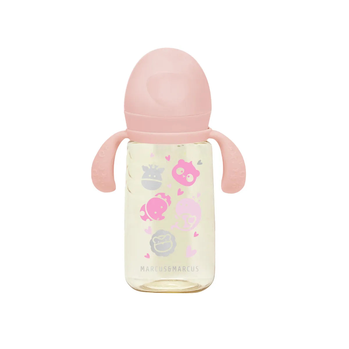 Copo De Transição Bico E Canudo Em Silicone 300ml Rosa