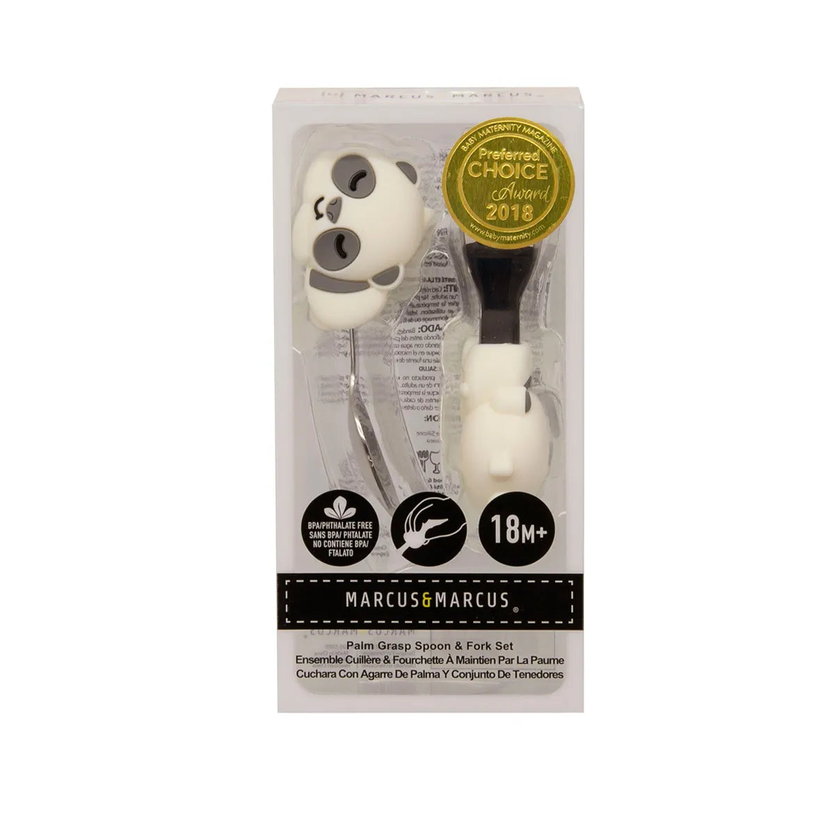 Primeiro Jogo De Colher E Garfo Com Inox Panda Pebble