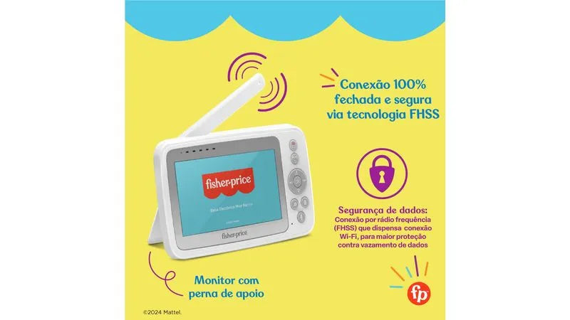 Babá Eletrônica Com Tela Miss Nanny- Fisher Price
