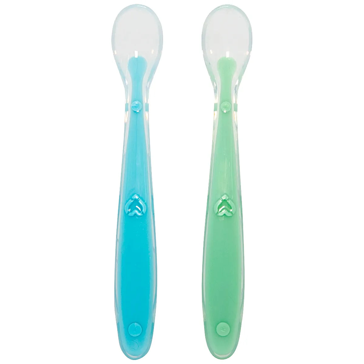 Kit 2 Colheres em Silicone Azul e Verde - Buba