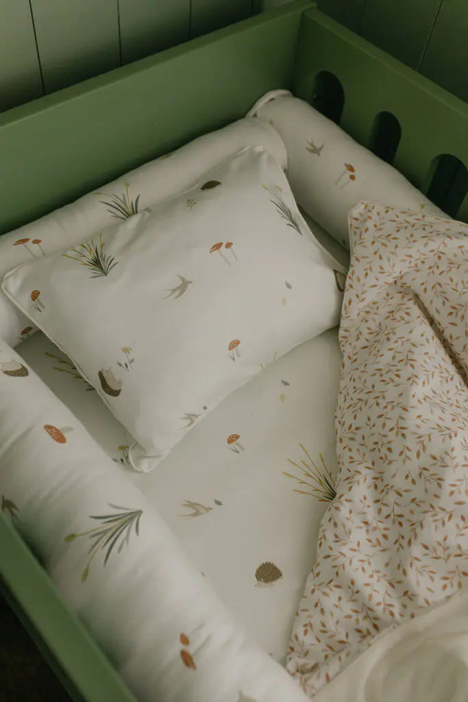 LENÇOL COM ELÁSTICO PARA BERÇO COLEÇÃO OURIÇO - FIO A FIO