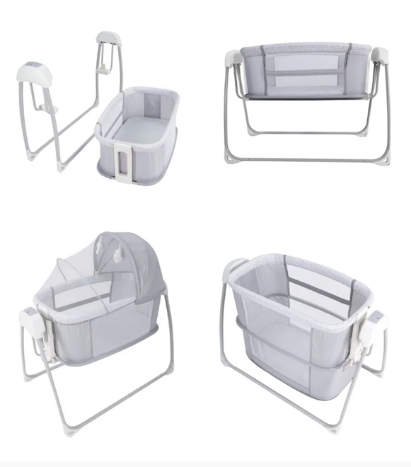 Berço Techno Bluetooth com balanço automático e música - Mastela