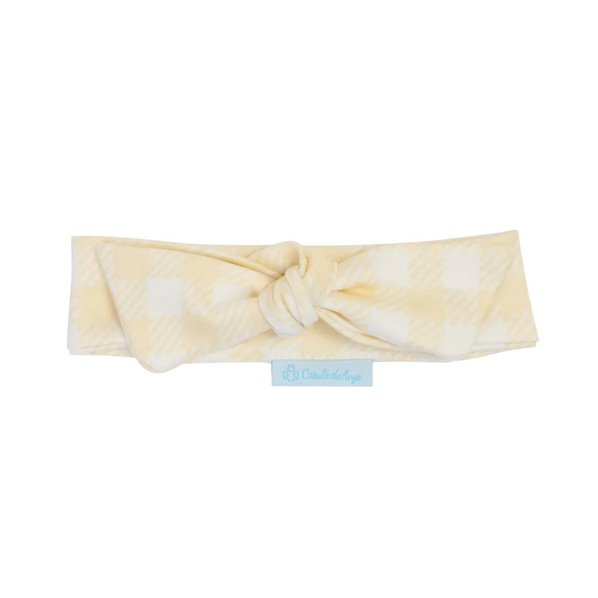 Faixa de Cabelo Vichy Amarelo - Casulo de Anjo