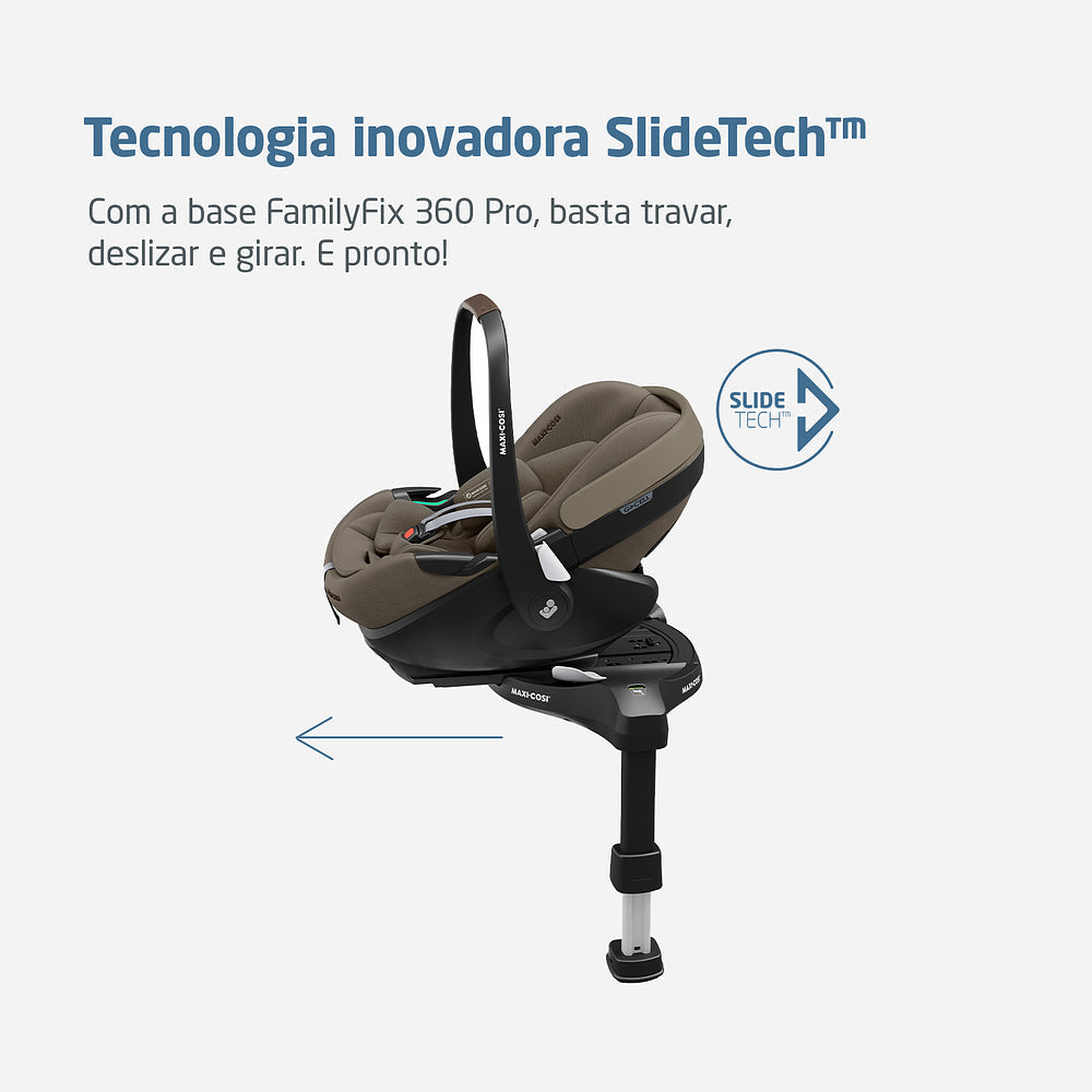 BBC PEBBLE 360 PRO² COM BASE TWIL TRUFFL - MAXI COSI