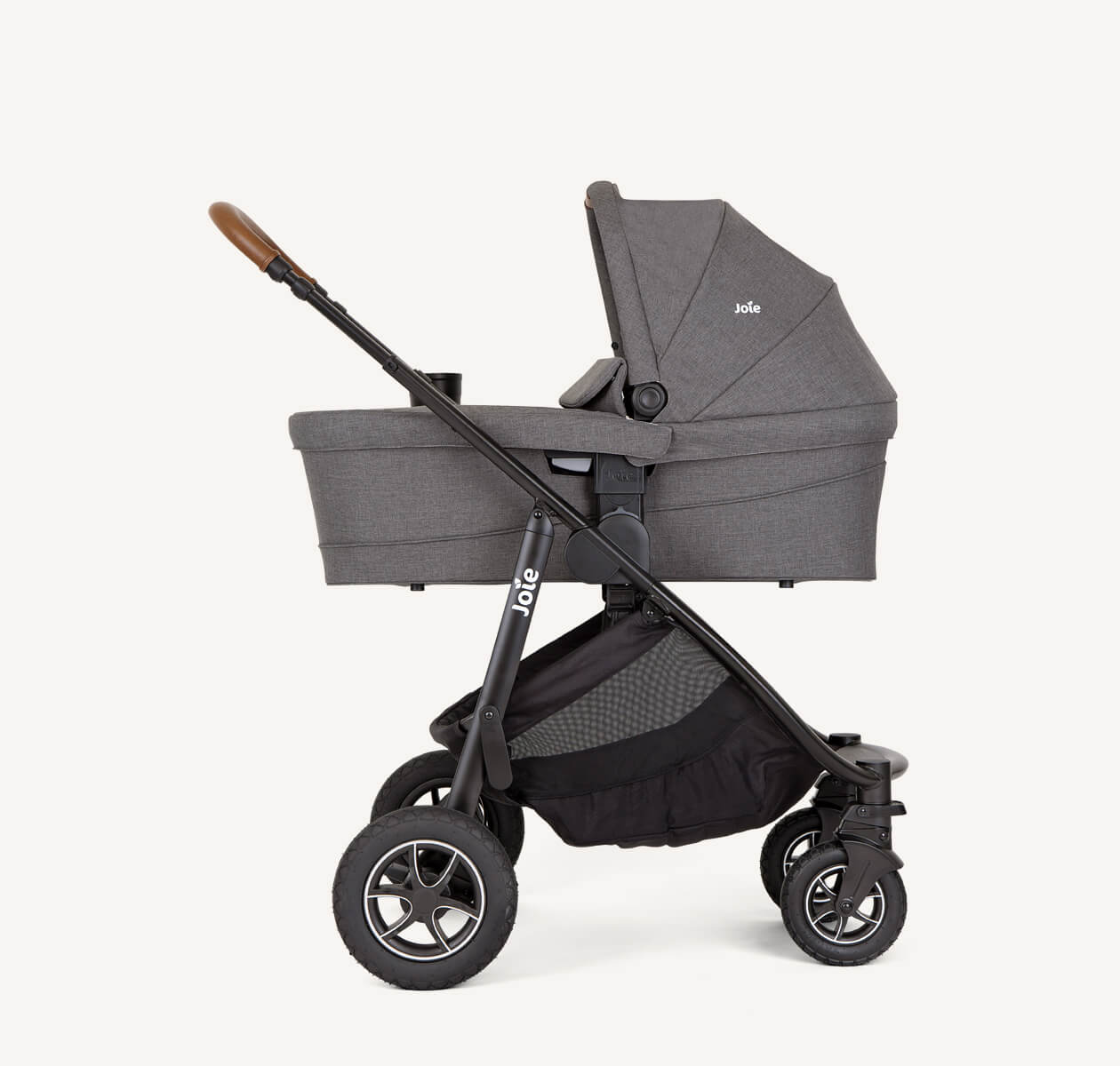 Trio Versatrax Cycle Shell Gray: Carrinho, Bbc E Moisés - Joie