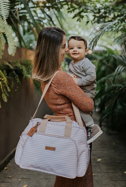 Bolsa Grande Crescer Caramelo Listrado - Pirulitando