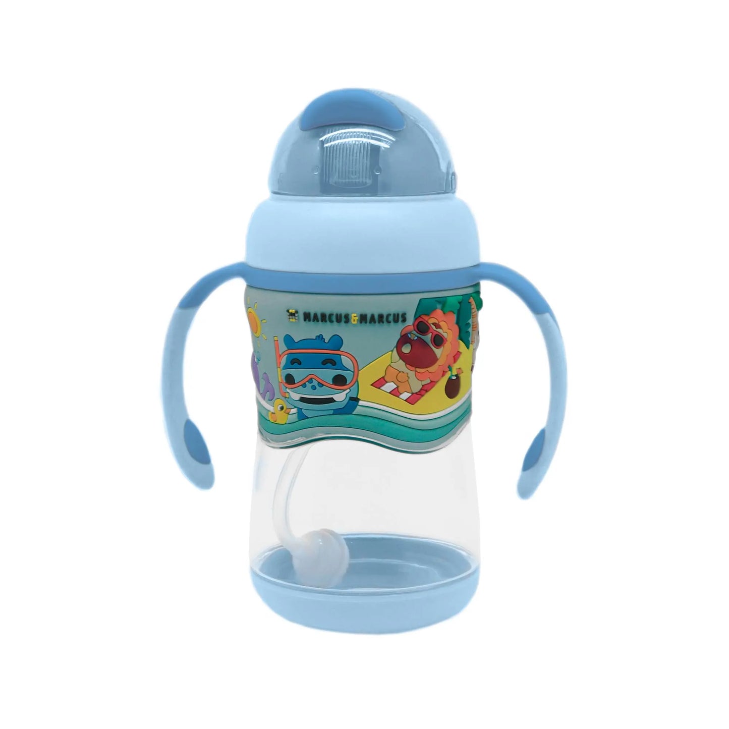 Copo Anti-vazamento 420ml 2 Estágios Em Tritan Azul Bebê