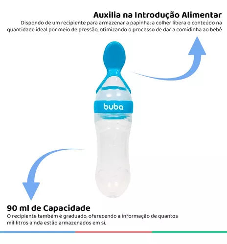 Colher Dosadora Com Apoio Azul - Buba