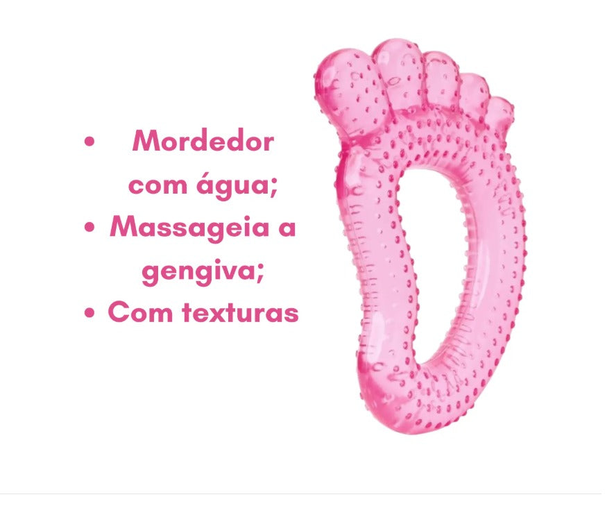 Mordedor Com Água Pezinho Rosa - Buba