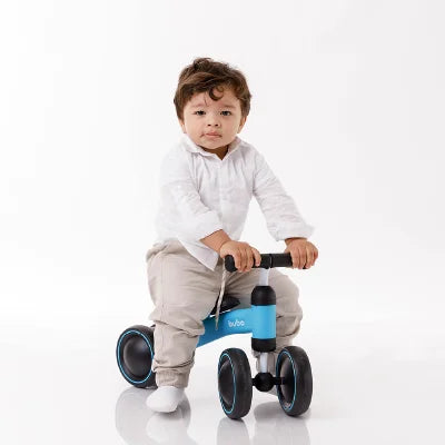 Bicicleta De Equilíbrio 4 Rodas Azul - Buba