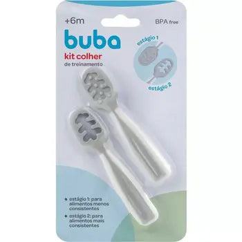 KIT 2 COLHERES DE TREINAMENTO - BUBA ZOO