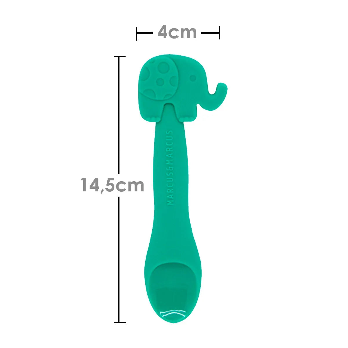 Colher em Silicone Elefante Ollie - Marcus & Marcus