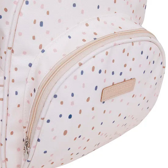 Mochila Maternidade Pequena Confete Marfim - Pirulitando