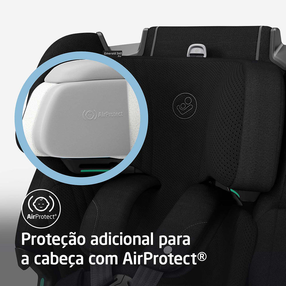 Cadeirinha Emerald Pro Max Authent Black - Maxi Cosi