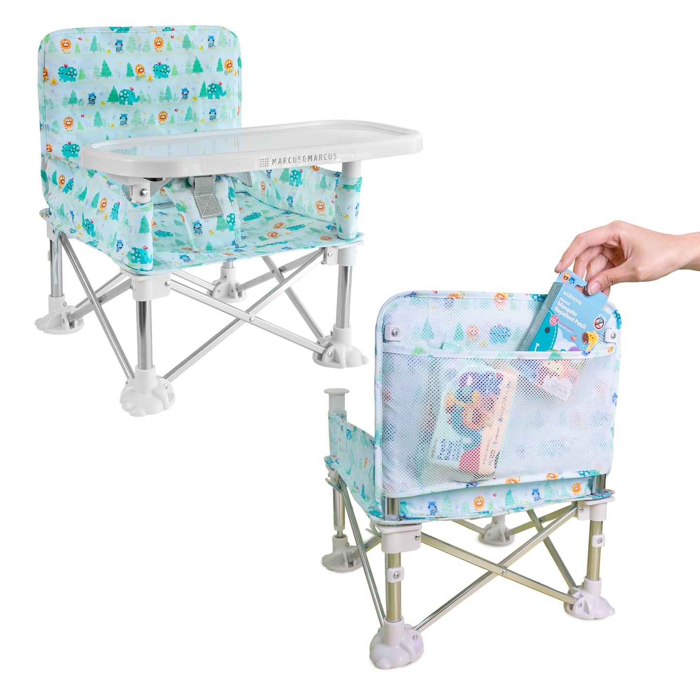 Cadeira Baby Outdoor Dobrável Verde Até 15 Kg - Marcus e Marcus
