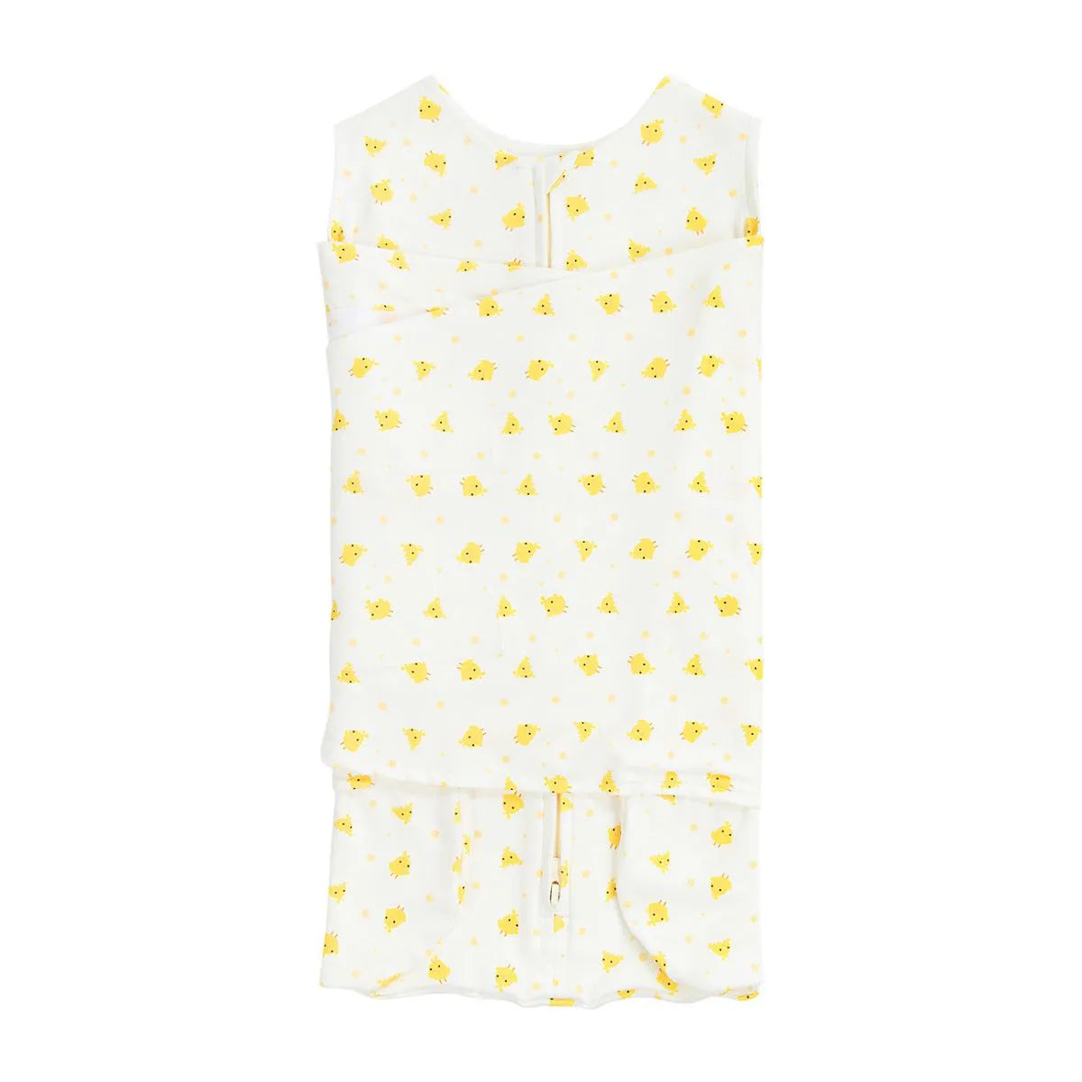 SACO DE DORMIR SWADDLE EM ALGODÃO EGÍPCIO PINTINHO - CASULO DE ANJO