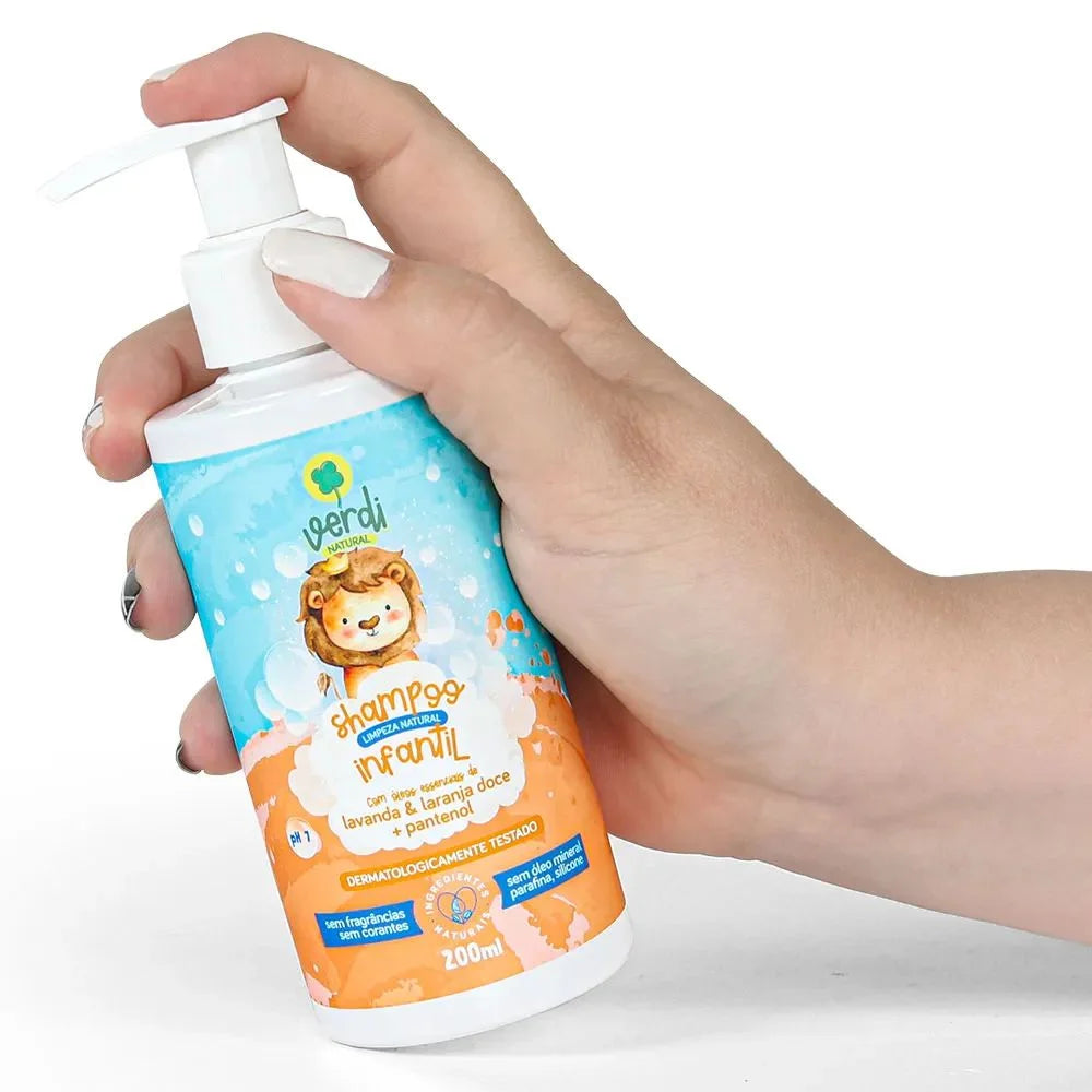 Shampoo Infantil 100% Natural com Óleos Essenciais - Verdi Natural