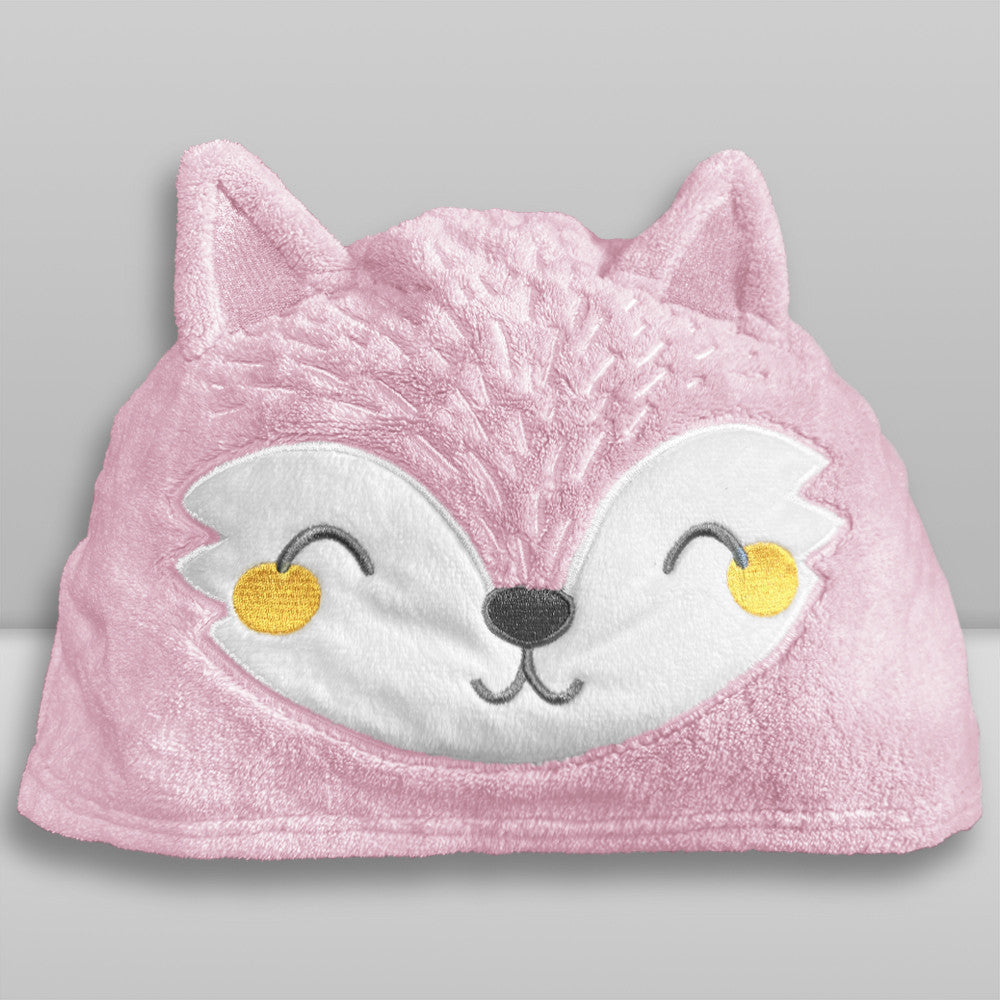 Toalha Power Sec Animada Raposa Rosa - Laço Bebê