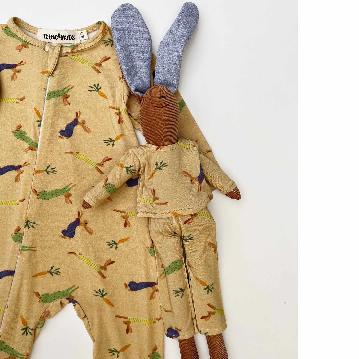 Macacão Bebê Zíper Coelhos - Trend4Kids