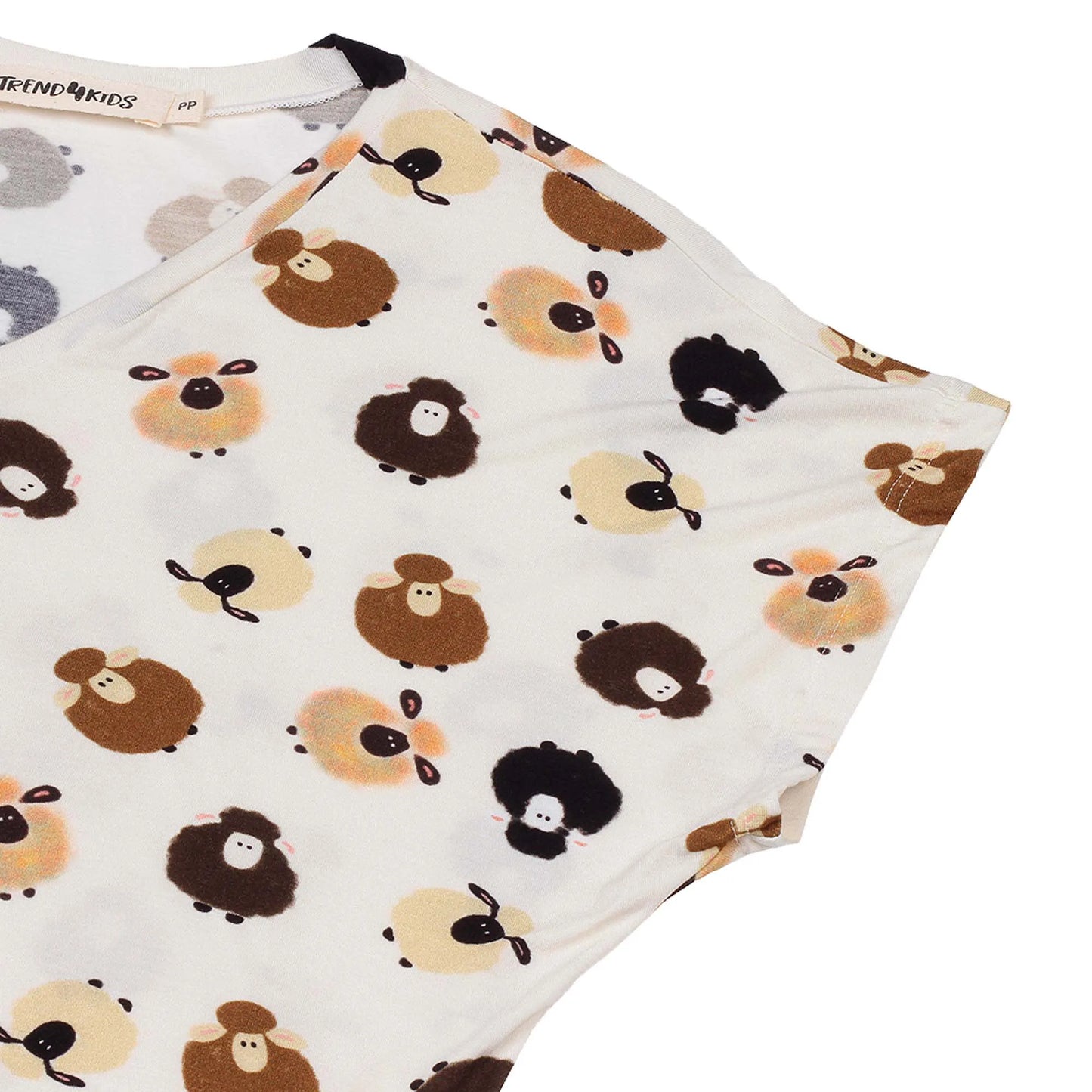 Pijama Curto Mãe Carneirinhos - Trend4kids