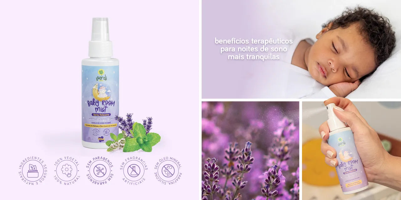 Baby Room Mist Spray Relaxante Aromaterapêutico - Verdi Natural
