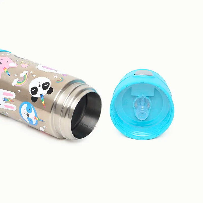 Garrafa Térmica 355ml Unicórnios e Arco-íris - Thermos