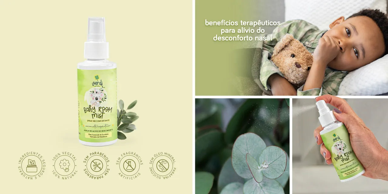 Baby Room Mist Spray Reconfortante Aromaterapêutico - Verdi Natural