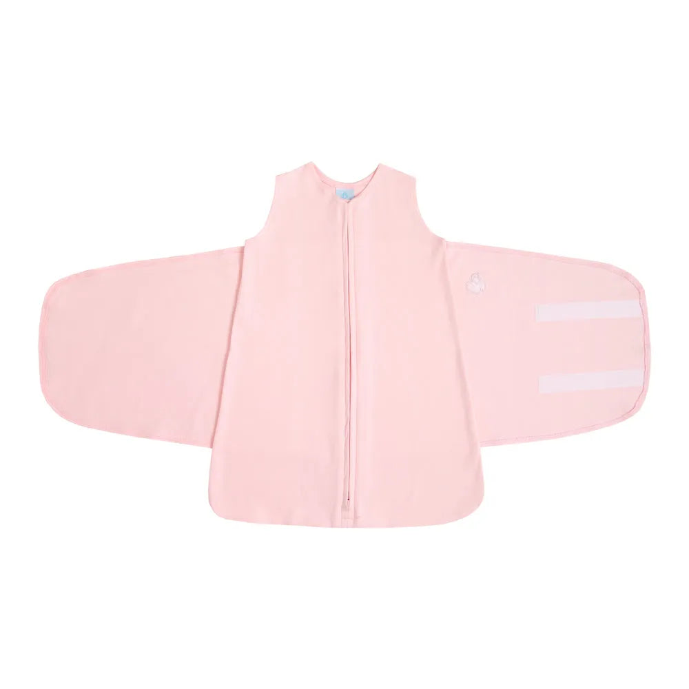 SACO DE DORMIR SWADDLE EM ALGODÃO EGÍPCIO ROSA PRIMAVERA - CASULO DE ANJO