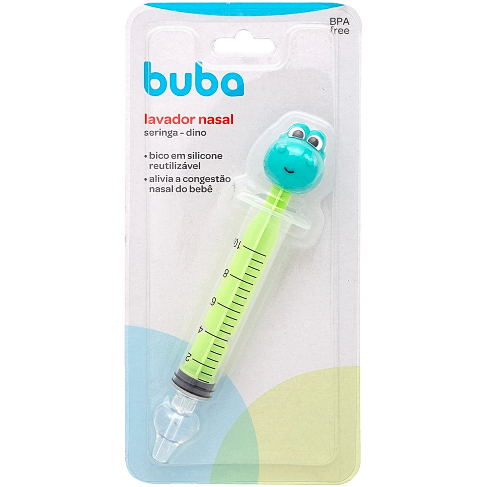 Lavador Nasal Seringa Dino Verde - Buba
