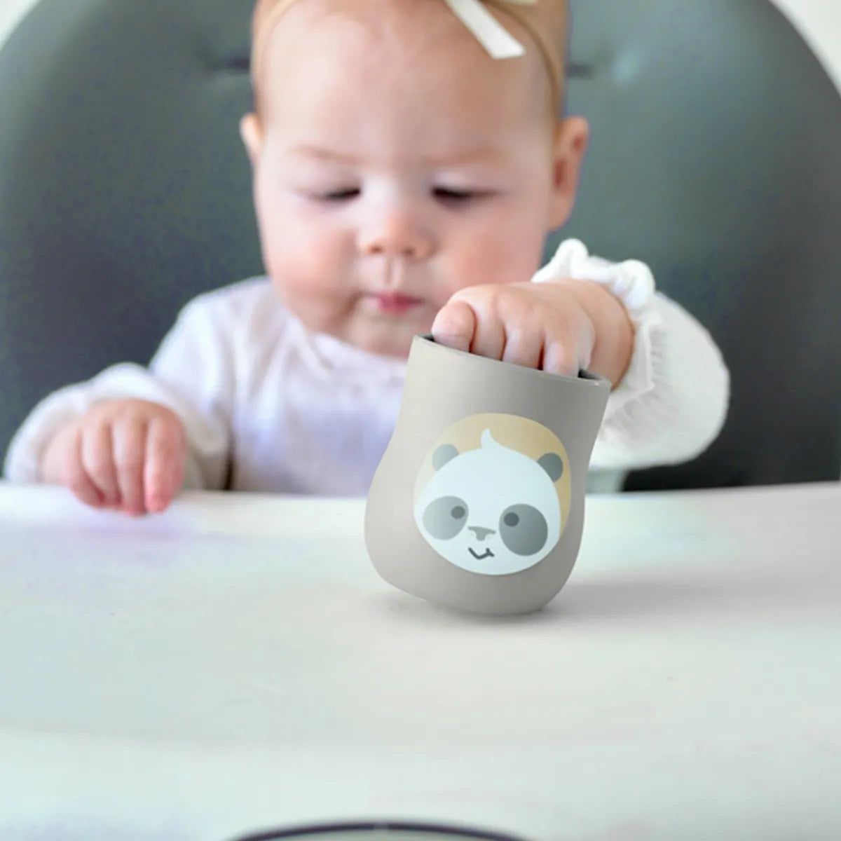 Copo Anatômico em Silicone 120ml Panda Pebble - Marcus e Marcus