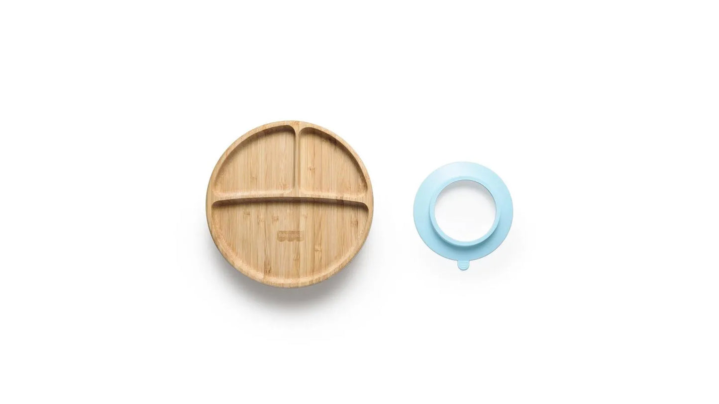 Prato em bambu redondo com divisória e ventosa - Fisher Price