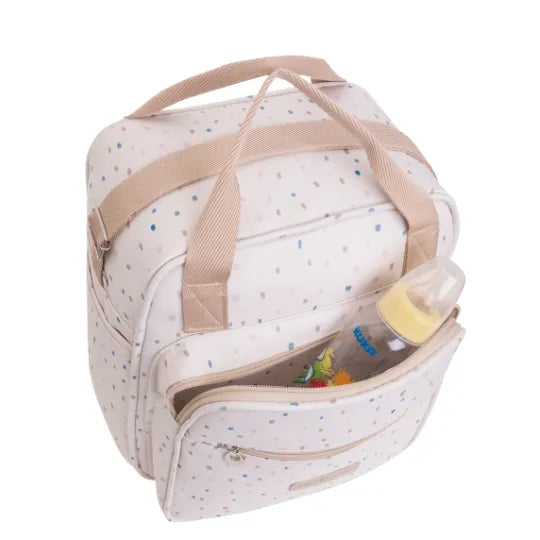 Bolsa Maternidade Média Confete Marfim - Pirulitando