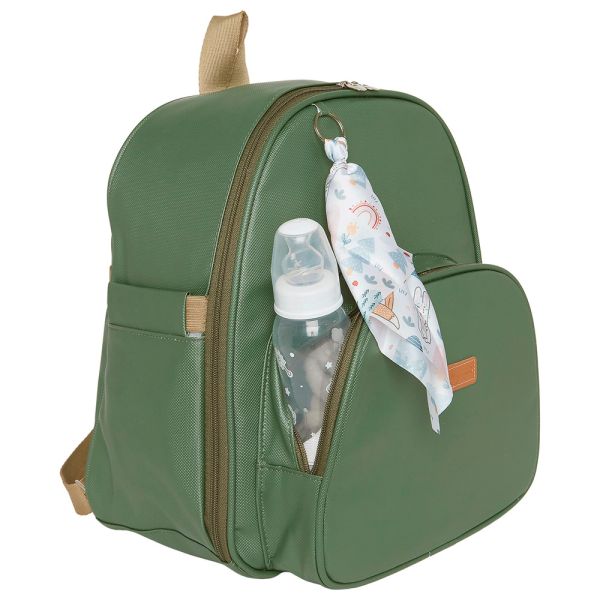 MOCHILA MATERNIDADE TÉRMICA BROTINHO VERDE MUSGO - PIRULITANDO