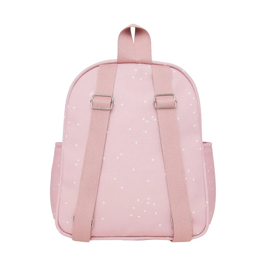 Mochila Maternidade Pequena Bolinhas Rosa - Pirulitando