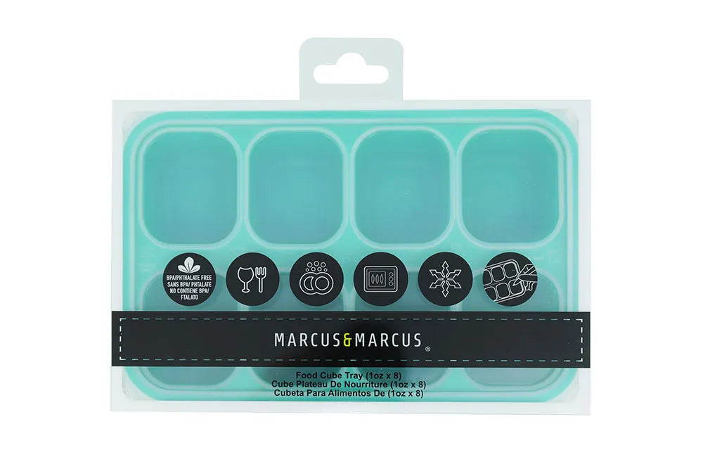 Forma para Congelar com 8 Cubos de 30ml Verde - Marcus e Marcus
