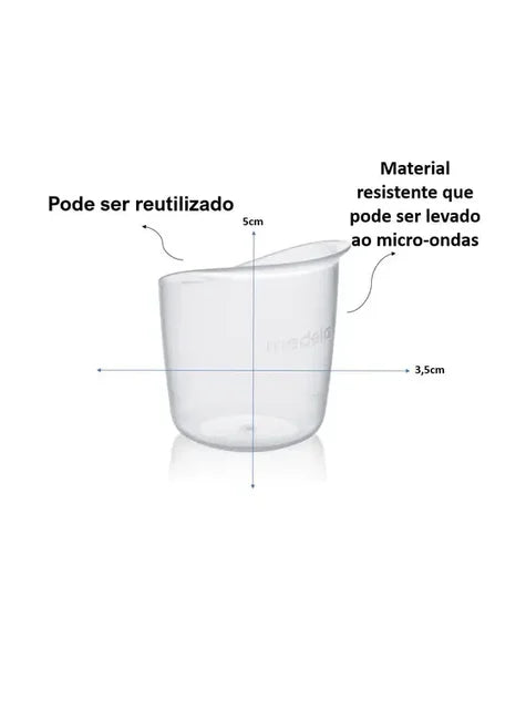 COPO ALIMENTADOR GRADUADO BABY CUP 10 UNIDADES - MEDELA