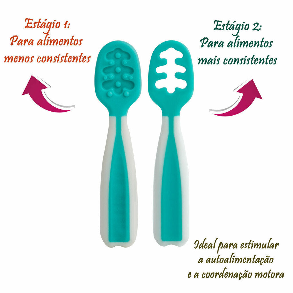 KIT 2 COLHERES DE TREINAMENTO - BUBA ZOO